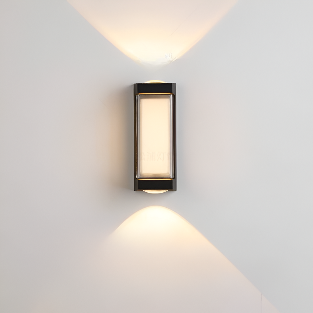 Nordic Minimalist Acrylic Rectangular Outdoor Wall Light LED Up-Down