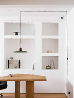 Modern Disc LED Plug-in Pendant Light 1-Light