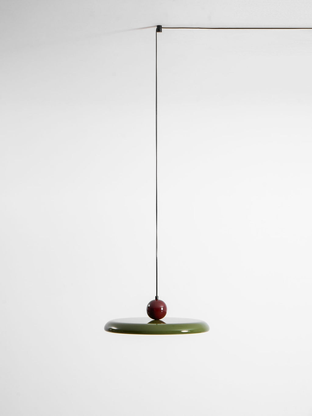 Modern Disc LED Plug-in Pendant Light 1-Light
