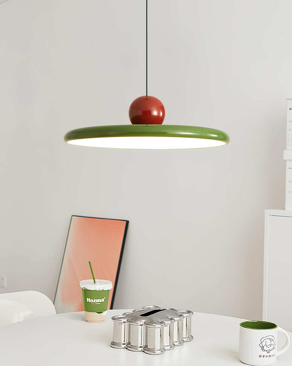 Modern Disc LED Plug-in Pendant Light 1-Light