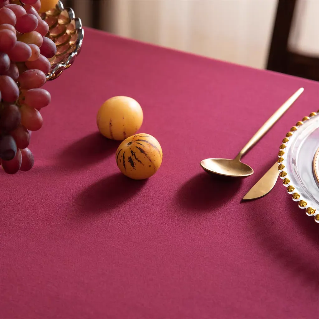 Luxe Ruffle Tablecloth Premium Cotton Linen Dining Table Decor