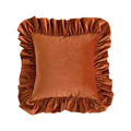 Luxury Velvet Ruffle Cushion Cover Elegant Soft Pillow Decor