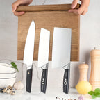 Lignum Magnetic Knife Holder Wooden Double-Sided Kitchen Knife Stand Glenbrookhome