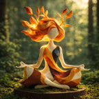 Goddess Meditation Sculpture Resin Nature Figurine Decorative Spiritual Home Decor