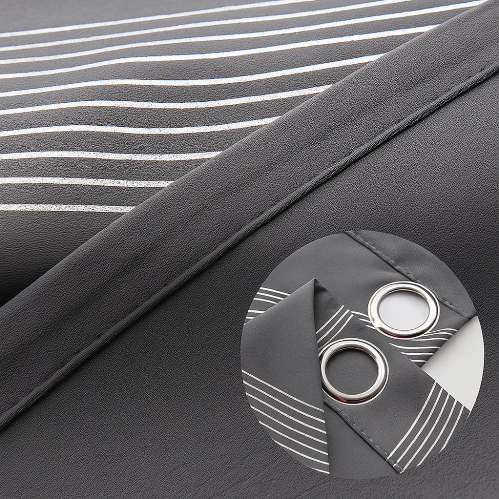Minimalist Blackout Wave Pattern Curtain - 1 Panel