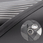 Minimalist Blackout Wave Pattern Curtain - 1 Panel