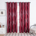 Minimalist Blackout Wave Pattern Curtain - 1 Panel