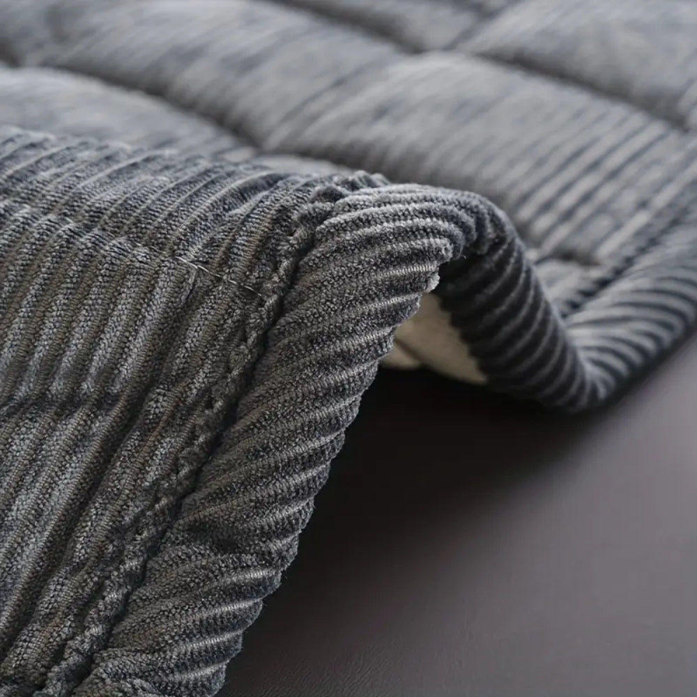 Minimalist Corduroy Ribbed Sofa Cover