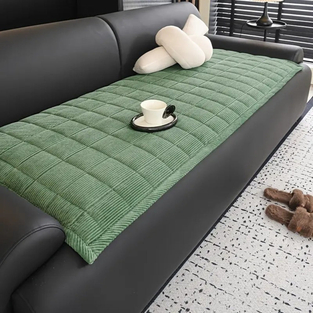 Minimalist Corduroy Ribbed Sofa Cover