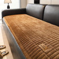 Minimalist Flannel Ribbed Sofa Cover