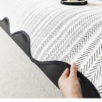 Minimalist Ice Silk Striped Sofa Cover