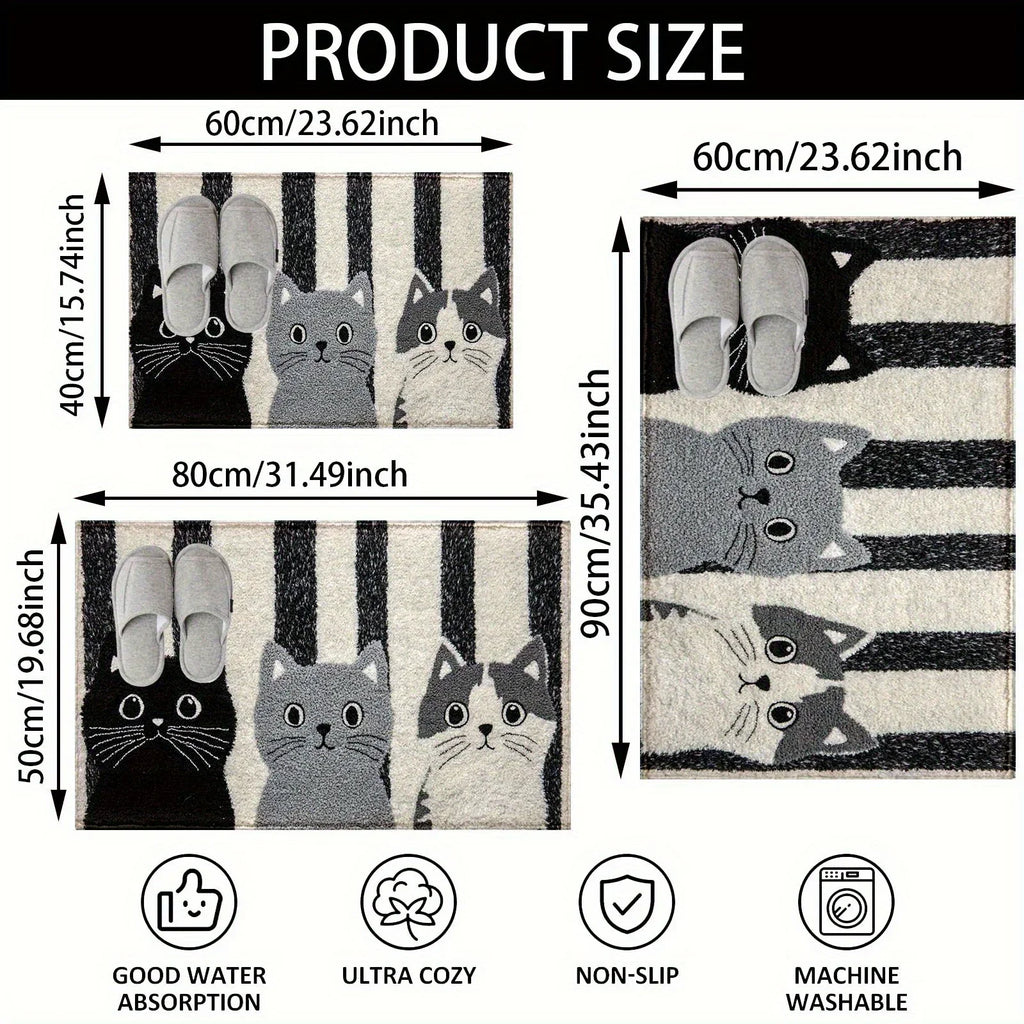Minimalist Imitation Cashmere Cat Rug