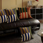 Minimalist Velvet Striped Geometric Cushion Cover – 45x45cm