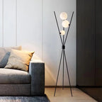 Tripod Moon LED Table & Floor Lamp – Nordic Minimalist Standing Desk Light