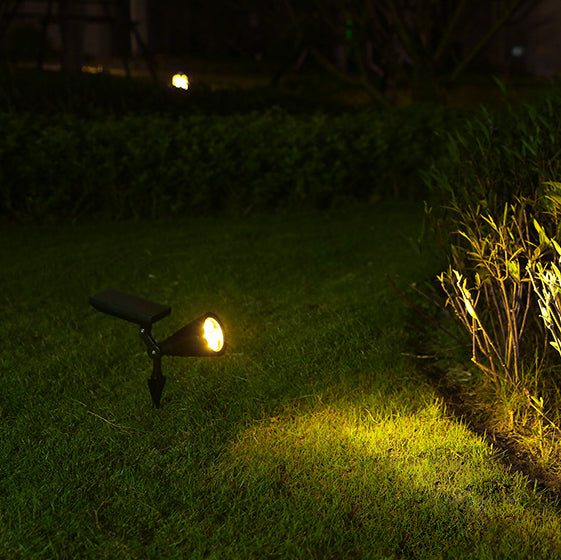 Modern Conical Solar LED Spotlight 1-Light