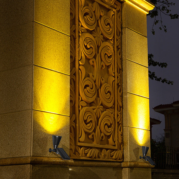 Modern Conical Solar LED Spotlight 1-Light