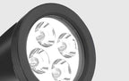 Modern Conical Solar LED Spotlight 1-Light