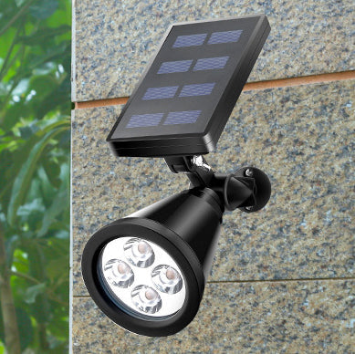 Modern Conical Solar LED Spotlight 1-Light