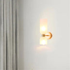 Modern Glass Cylinder LED Wall Light 2-Light