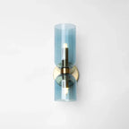 Modern Glass Cylinder LED Wall Light 2-Light