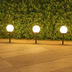 Modern Globe Solar LED Garden Stake Light 1-Light