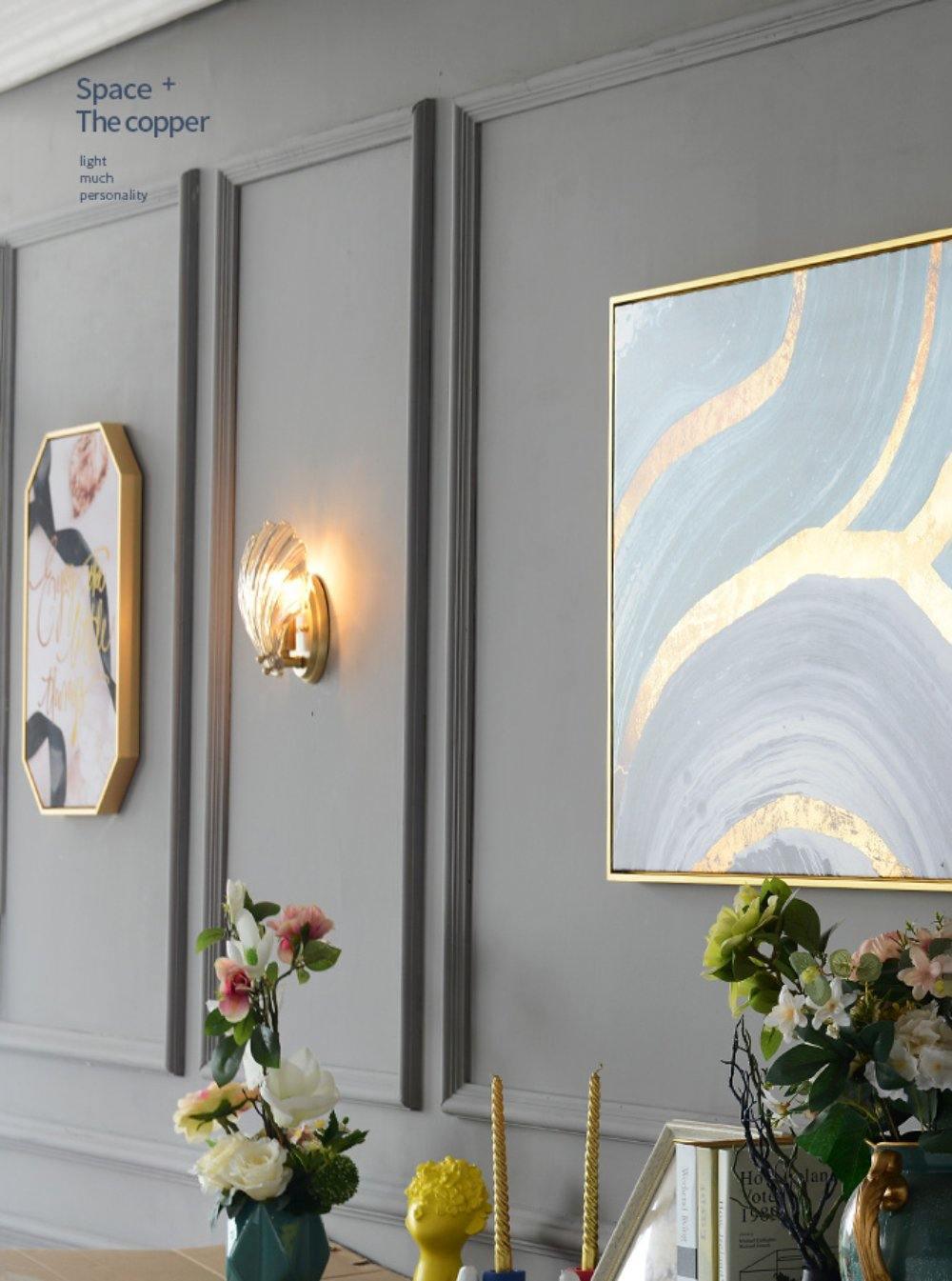 Modern Iron Glass Shell LED Wall Light 1-Light
