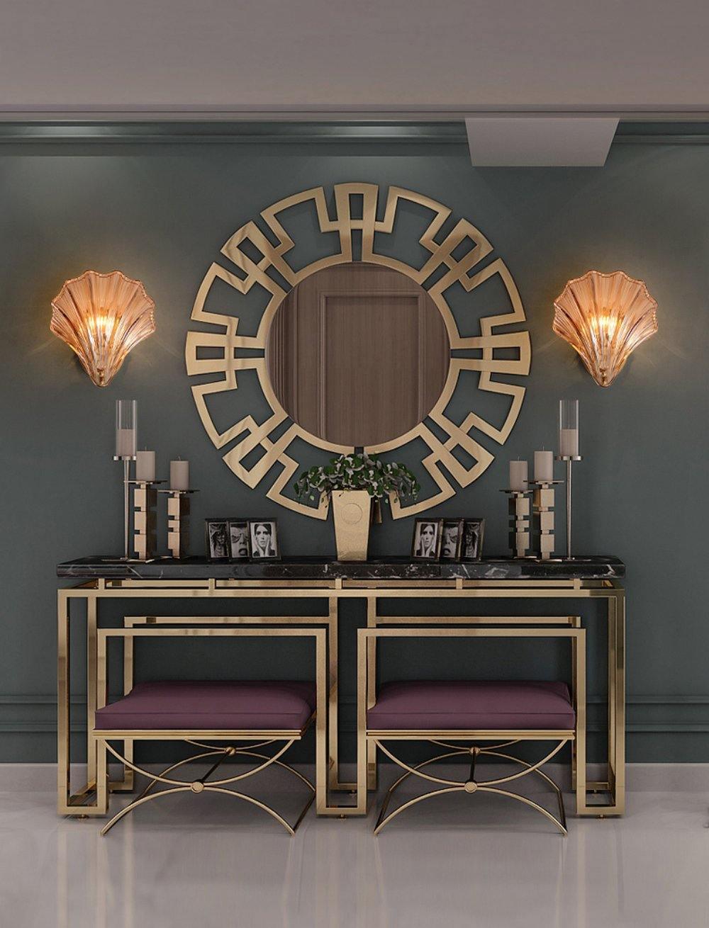 Modern Iron Glass Shell LED Wall Light 1-Light