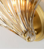 Modern Iron Glass Shell LED Wall Light 1-Light
