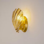 Modern Iron Glass Shell LED Wall Light 1-Light