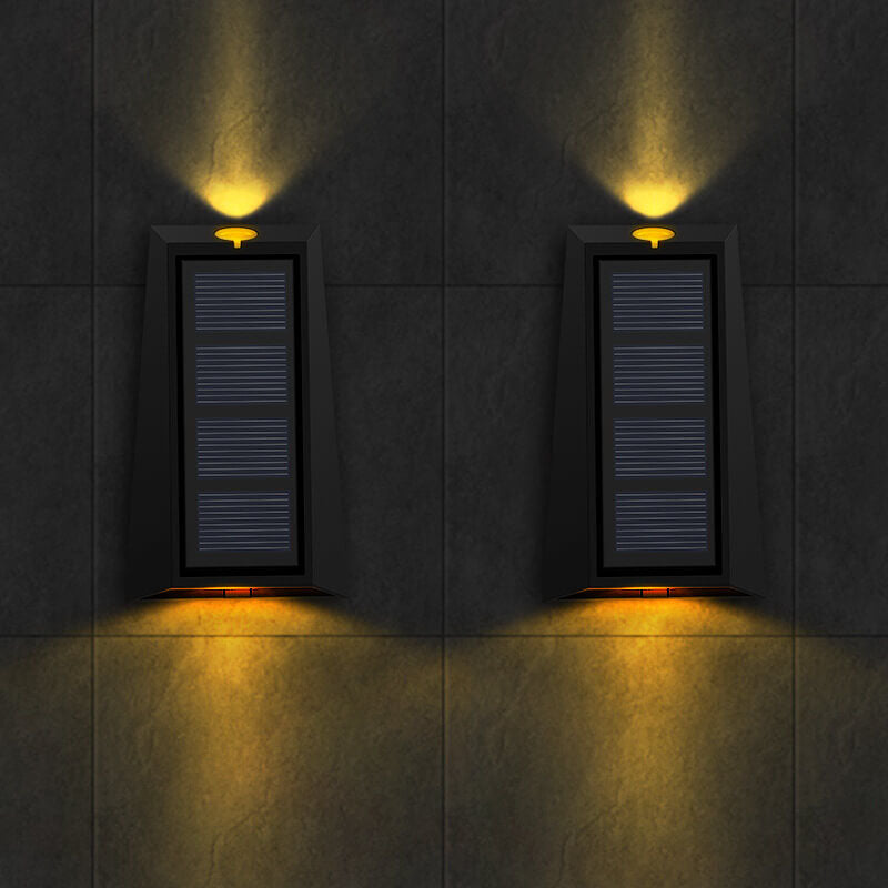 Modern LED Trapezoid Solar Wall Sconce 1-Light