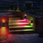 Modern LED Trapezoid Solar Wall Sconce 1-Light