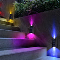 Modern LED Trapezoid Solar Wall Sconce 1-Light