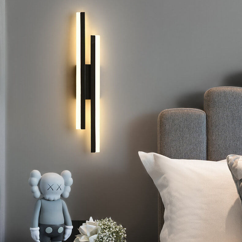 Modern Linear LED Wall Sconce Lamp 2-Light