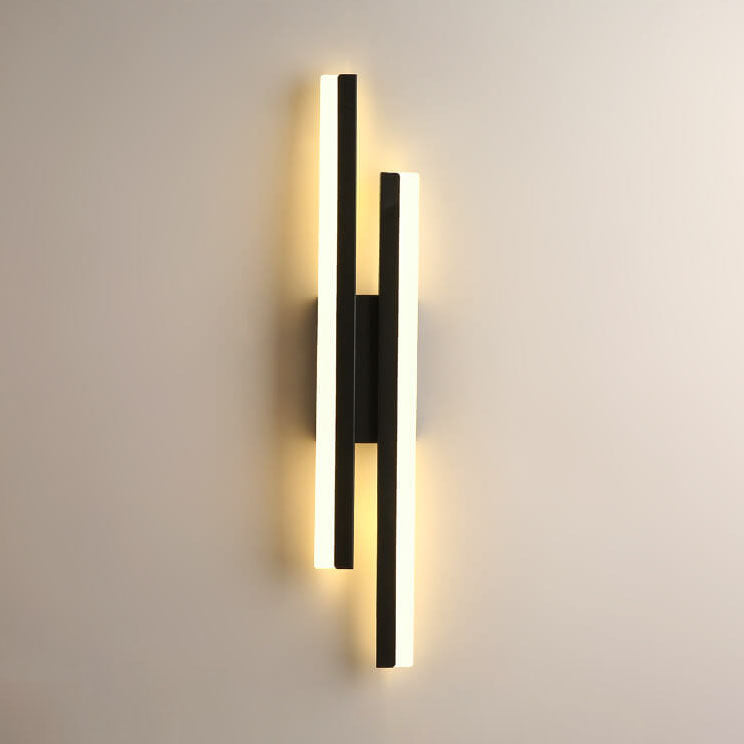 Modern Linear LED Wall Sconce Lamp 2-Light