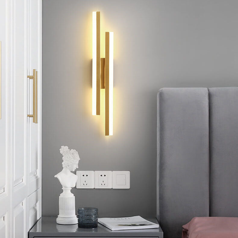 Modern Linear LED Wall Sconce Lamp 2-Light