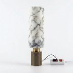 Modern Marble Cylinder LED Wall Light 1-Light