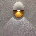 Modern Minimalist Oval LED Outdoor Wall Sconce Lamp 1-Light