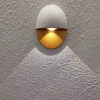 Modern Minimalist Oval LED Outdoor Wall Sconce Lamp 1-Light