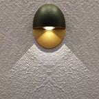 Modern Minimalist Oval LED Outdoor Wall Sconce Lamp 1-Light