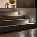 Modern Minimalist Square LED Recessed Wall Lamp 1-Light