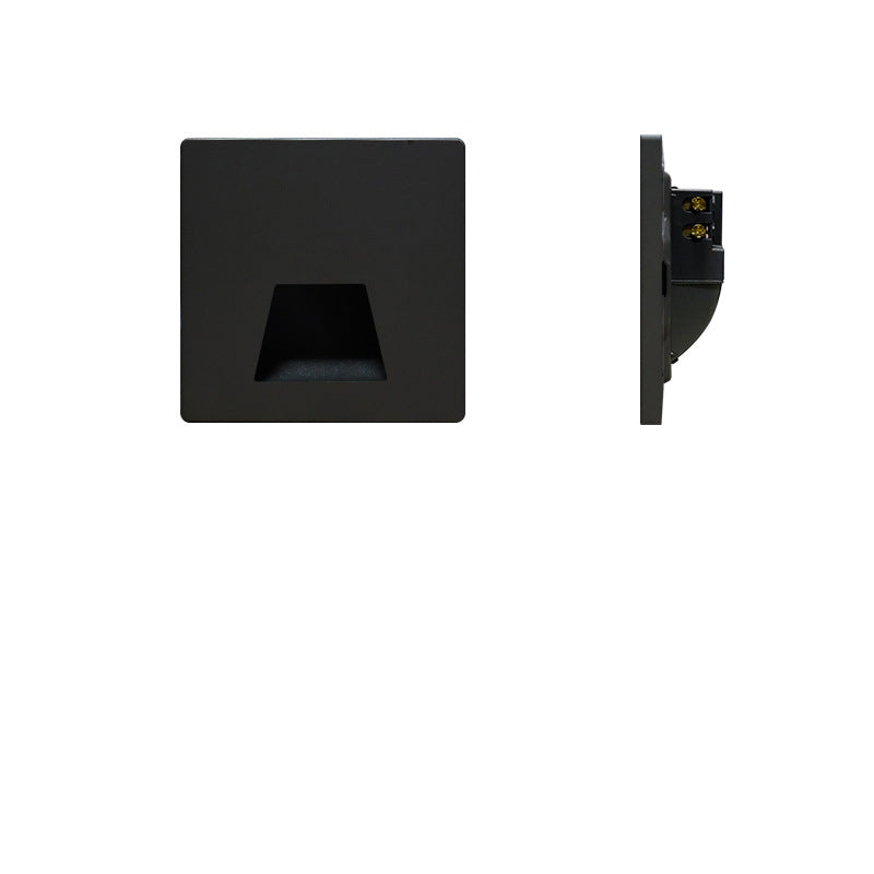 Modern Minimalist Square LED Recessed Wall Lamp 1-Light