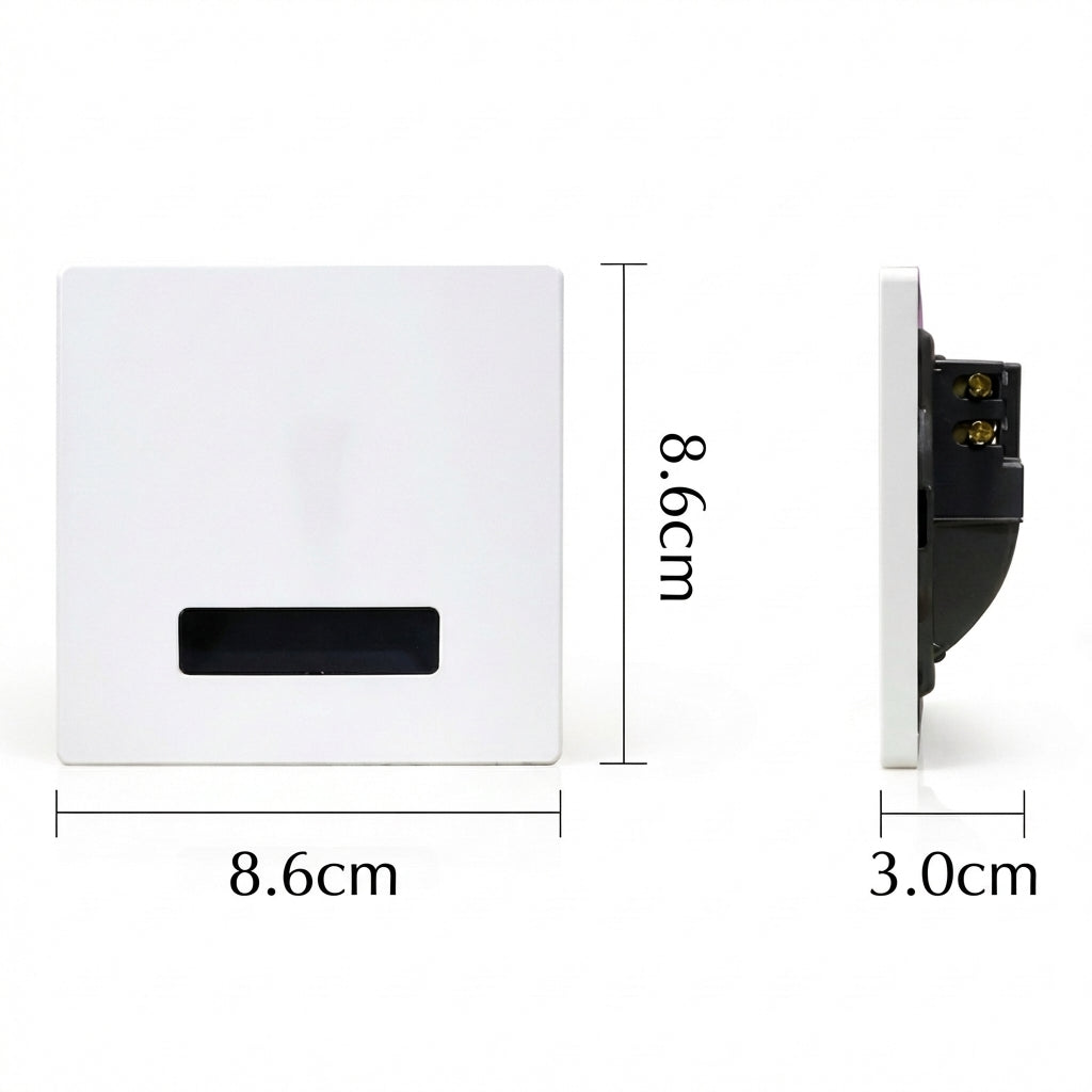 Modern Minimalist Square LED Recessed Wall Lamp 1-Light
