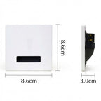 Modern Minimalist Square LED Recessed Wall Lamp 1-Light