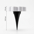 Modern Paw Shape Solar LED Floor Light 1-Light