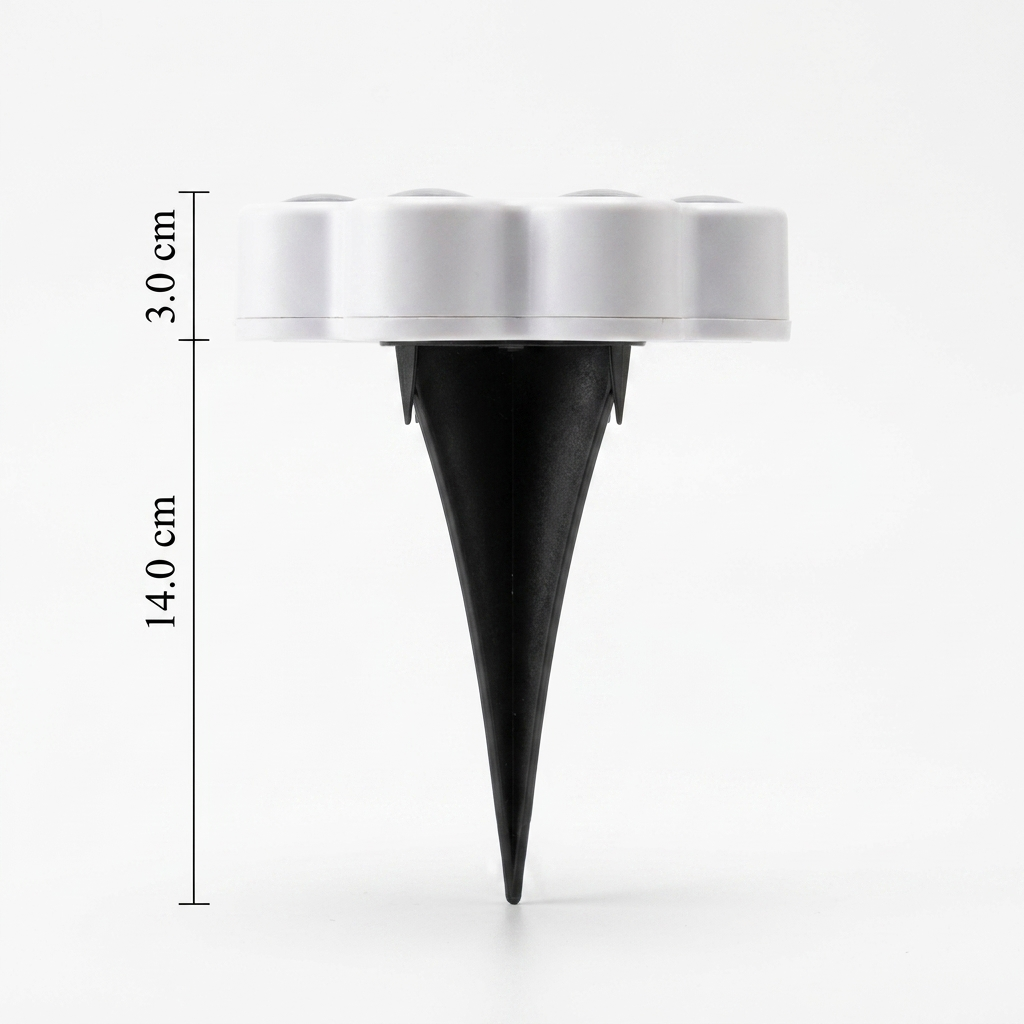 Modern Paw Shape Solar LED Floor Light 1-Light