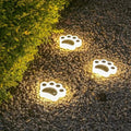 Modern Paw Shape Solar LED Floor Light 1-Light
