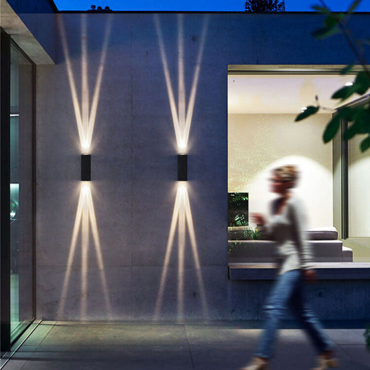 Modern Rectangular LED Wall Sconce Lamp 2-Light