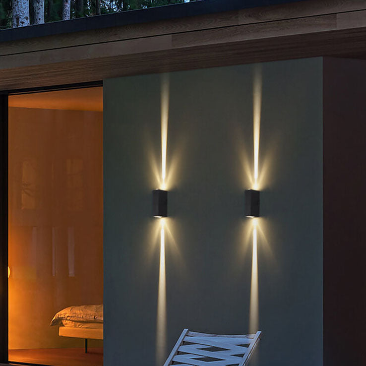 Modern Rectangular LED Wall Sconce Lamp 2-Light