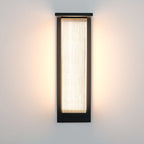 Modern Rectangular Solar LED Wall Sconce 1-Light