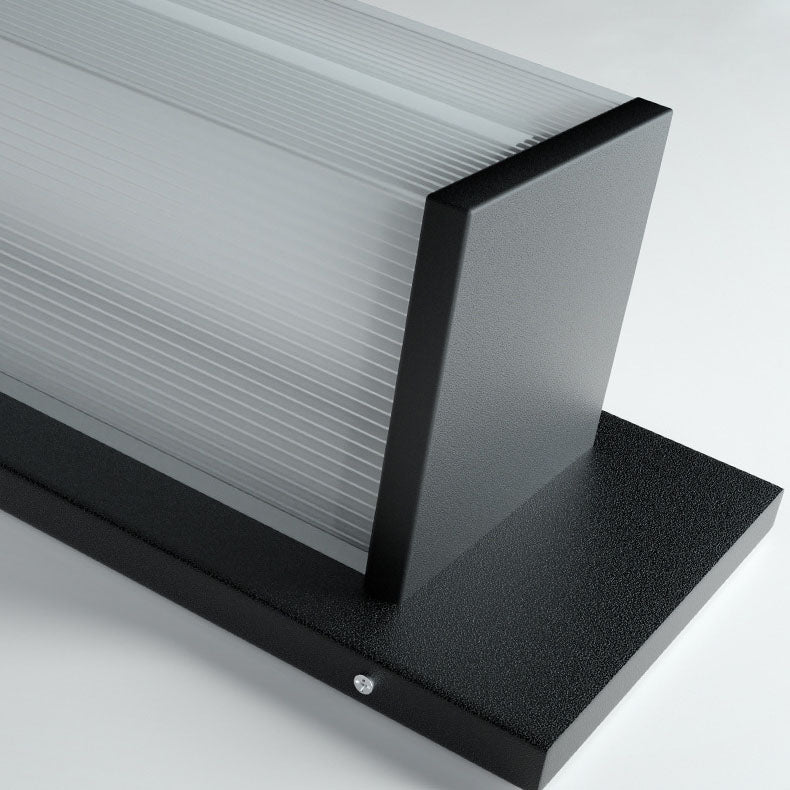 Modern Rectangular Solar LED Wall Sconce 1-Light